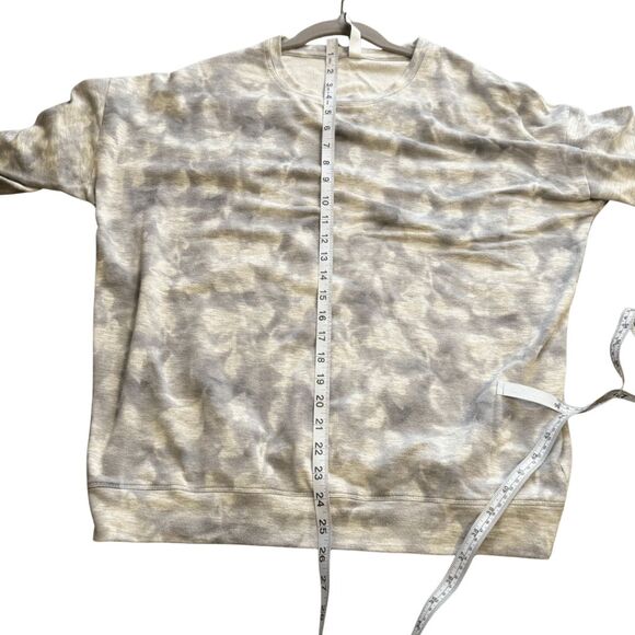 Athleta‎ Womens Studio To Street Balance Pullover Sweatshirt Gray White Medium - Picture 8 of 9